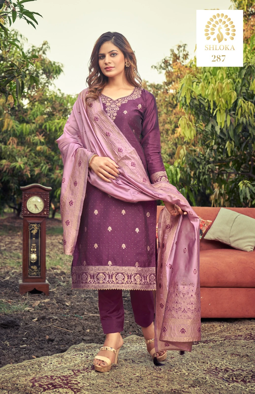 Pc Banarasi Vol 3 Banarasi Silk Wholesale Fancy Salwar Suit Catalog — Wholesale Salwar Suits, MPA wholesale from Surat — view 4